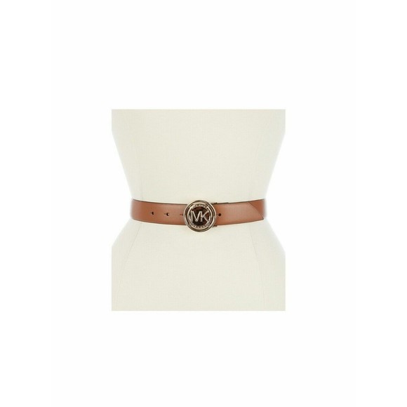 Michael Kors NWT Faux Tortoiseshell Buckle Leather Belt Luggage Brown Medium New main image 8